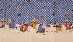 REMNANT: Disney Winnie the Pooh Piglet Tigger Christmas Border Springs Ind #4894