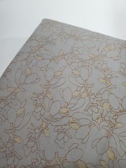 Carolyn Friedlander Fabric Gray Leaves Robert Kaufman OOP Sew Quilt FAT QUARTER