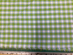NORTHCOTT – PICCADILLY #W24429-72 TRI-COLORED CHECK – LIME– BY THE YARD