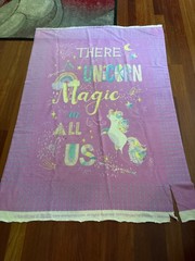 Unicorn Dreamers Fabric 40×60 Panel Unicorns Accents FLEECE
