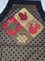 Polka Dot Farm Simple Sew Apron Panel High Fashionable Farm Patty Reed Chicken