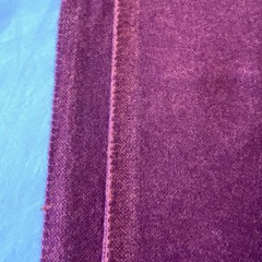 PENDLETON Virgin Wool 6+Yd Remnant 60″ Wide Burgundy Sponged Medium Weight Label