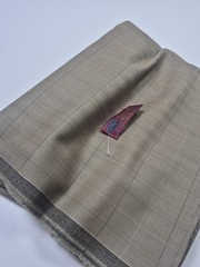 Fintes Newcastle Wool Suiting Fabric Beige Herringbone Italy 5 Yd Tailoring