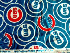 MLB CHICAGO CUBS 100% COTTON FABRIC 22X58 INCHES REMNANT