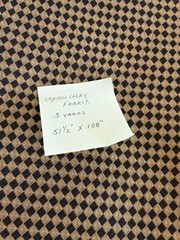 Upholstery Fabric Black And Gold Checks 3 Yards 51 1/2” X 108”