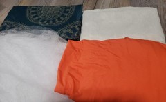 Lot Of Yards of Cotton / Blend Fabric for Hobby Craft DIY Sewing Projects 20