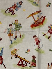 TEACHERS PET by RED ROOSTER FABRICS 100% COTTON 1yrd pc 36″x42″Vintage Children