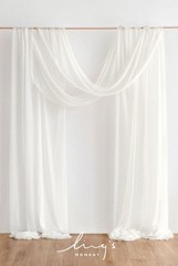Ling’s Moment Wedding Arch Draping Fabric 2 Panels 32Ft x 30″ Wrinkle-Free