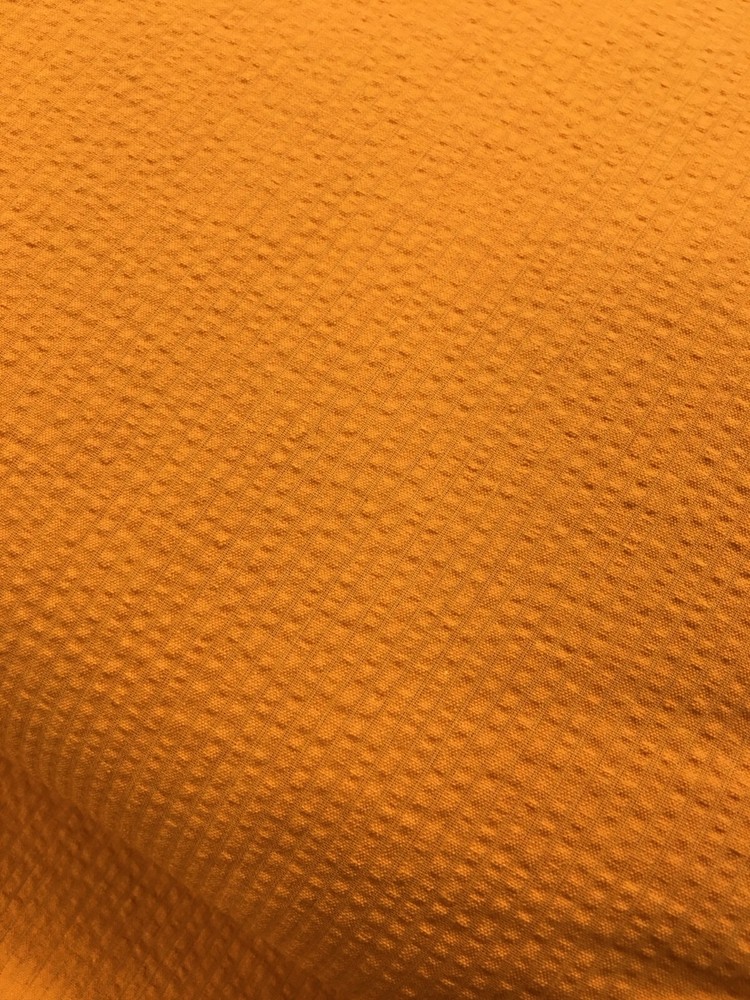 Richlin Fabrics ~ 55%/45%-Cot/Poly ~ Seersucker Orange ~ ~ per half yard