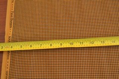 By 1/2 Yd, Gold & Black Checked Quilt Cotton, Marcus, Railroad Ties, Burgos,B640