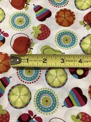 Colorful Fruit Cotton Jo-Ann’s Fabric Blue Green Red Yellow 1 Yard +12” Sewing