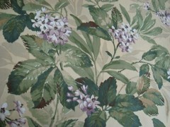 1 of 4 yds SOLARIUM Outdoor Fabric Polyester Canvas 7907 Purple Botanic 54″x 36″
