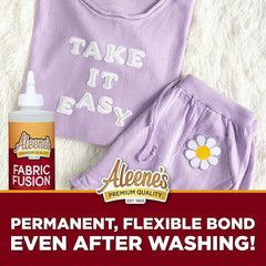 Fabric Glue Aleenes Permanent Washable Adhesive No Sew Denim Cotton Polyester