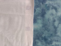 1m x 1.50m French Terry Fairyland Watercolour Smoke Blue