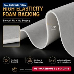 Auto Suede Headliner Fabric Material with Foam Backing, 54″ x 60″ | 5+ Yr Lifesp