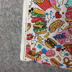 Moda Snack Shack Cotton 1 Yard 44″ Wide Crystal Manning Hungry Like The Wolf
