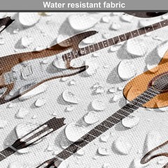 Ambesonne Guitar Fabric By The Yard Realistic Illustration Classic And Electric