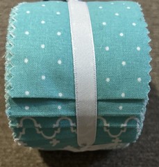 Turquoise Fabric Jelly Roll 42″ Cotton 20 Strips 2.5″ x 42″-Jo-Ann 20 Designs