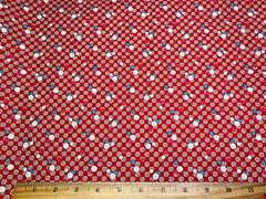 Aunt Grace SEW CHARMING Red Blue Judie Rothermel Cotton Fabric Marcus FQ