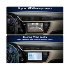QLED Radio for Toyota Corolla 2017 2018 2019 Upgrade,Touch Screen Stereo Repl…