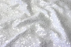 White Rain drop seqiun taffeta fabric 55″ wide sold by the yard Dress Craft