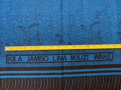 Lot Of 5 African Fabric Bundle Yard Remnant Scrap Wax Kenya 6+ Yards
