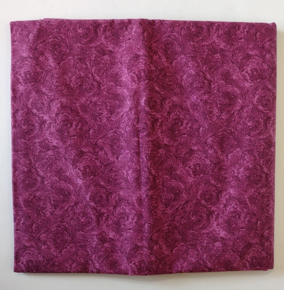 Wine Red Tonal Print Cotton Quilting Fabric 1 Yard x 44/45″
