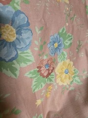 Floral Dusty Rose Color 52″ X 138″ Fabric Curtains Clothes Pillows Etc