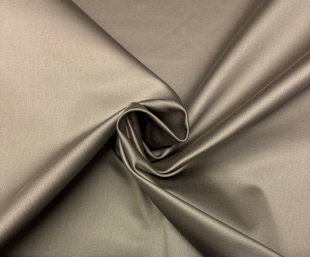 DONGHIA SABRINA BRONZE BEIGE SATEEN EXCLUSIVE FURNITURE FABRIC BY YARD 53″W