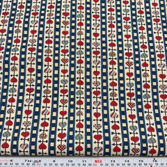 Vintage 1995 Susan Winget Fabric Traditions Heart Vane Cotton by the HALF YARD