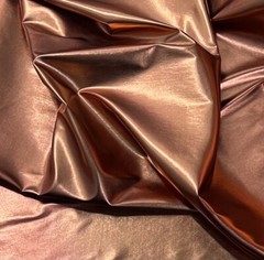 5 Yard Copper Iridescent Metallic Stretch Lame Fabric 56” With