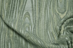 Grove Mineral Green Wood Grain Chenille on Blue Regal Upholstery Fabric