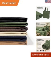 Durable 1-Yard 100% Cotton Canvas Fabric – Perfect for Tote Bags & Upholstery