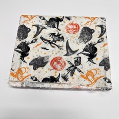 Fabric Lot/6 -(2) Mixed Yards & (4) Fat Quarters 100% Cotton Halloween AC/DC+