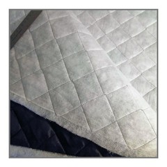 Black Quilted Polyester Batting Fabric – 58″/60″ Width – Sold By The Yard