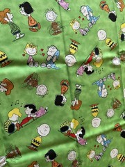 Peanuts Comics Characters Fabric Print: 18 1/4” x 43 1/2”
