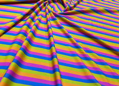 Spandex Stretch Fabric Pastel Colorful Stripes print 60″ wide Swimsuit By Yard