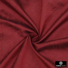 Deep Red Faux Silk Fabric By The Yard, 42 inches width Red Silk Fabric