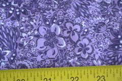 By 1/2 Yd, Purple Calico on Purple Quilt Cotton, Blank/2001, N407