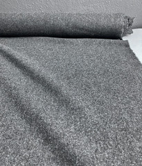 Light/Midweight DARK CHARCOAL GRAY Wool Flecked Heather 59″ Wide By the Yard
