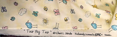 Two by Two by Cheri Strole Birds & Bees Butterflies Ladybug on Cloud Yellow BTFQ