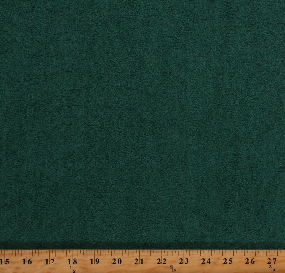 Terry Cloth Hunter Green 45″ Wide Absorbent Cotton Fabric by the Yard (A351.26)