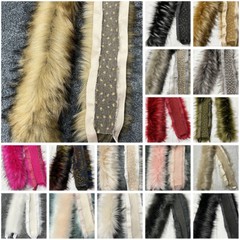 Faux Fox Fur Collar DIY Craft Strips Clothing Accessories Scarf Hat Coat Edging.