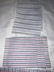 110 pcs thin cotton quilting squares, 3.75″x3 3/8,” 18 different colors/patterns