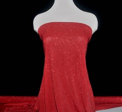 SLINKY GLITTER KNIT FABRIC BURGUNDY 4 WAYS STRETCH 58″ FORMAL, BRIDAL