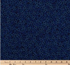 Tone on Tone Blue Stars Fabric by Brothers & Sisters, Remnant: 36″ by 36″
