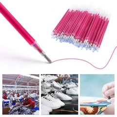Pssopp 100pcs Red Heat Erasable Pens Refill Fabric High Temperature Default