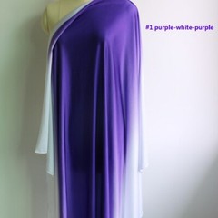1 Yard X 1.5 meter Ombre Spandex Fabric Dance Latin Dress Material Knit Stretch