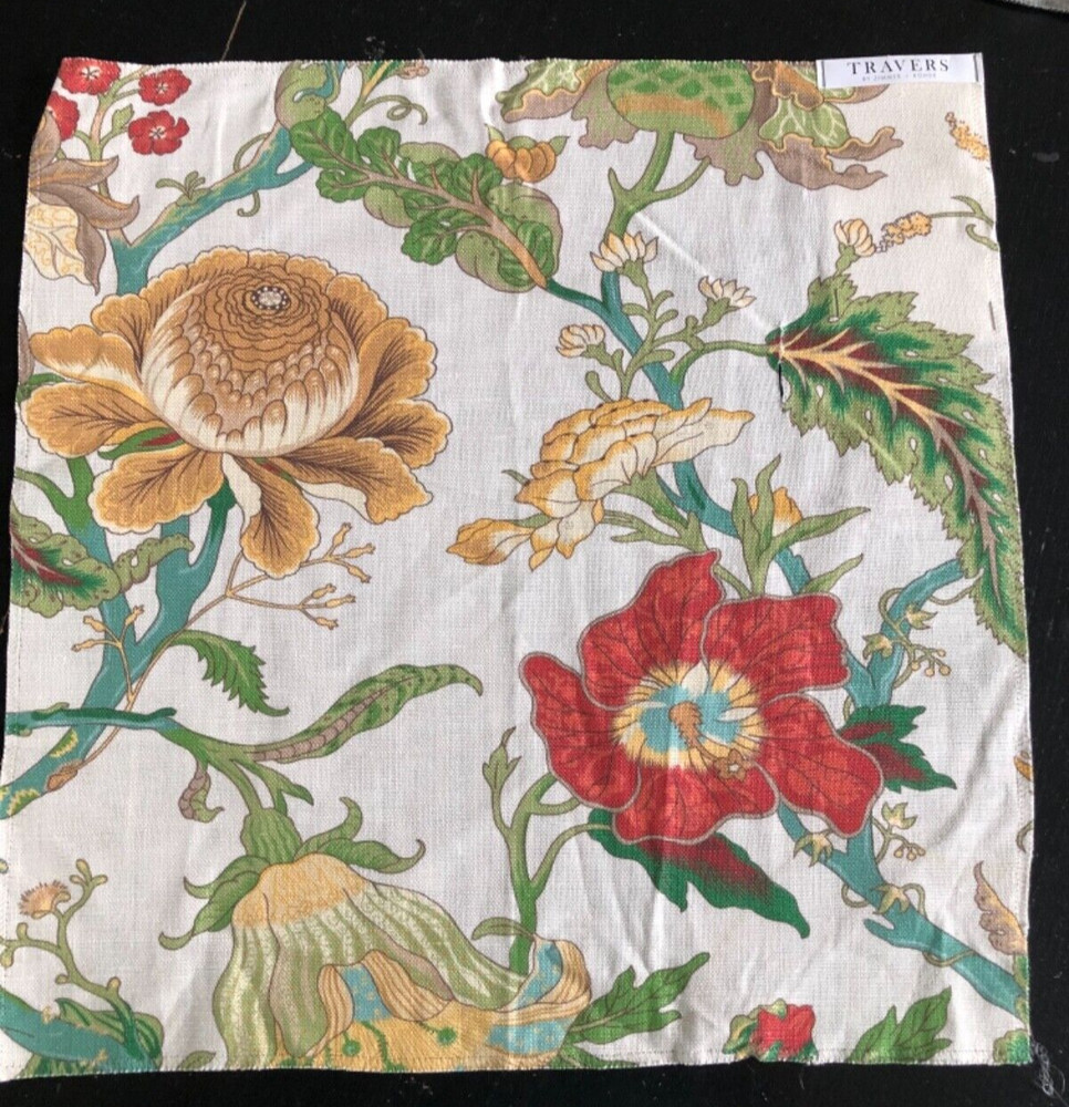 TRAVERS by Zimmer + Rohde Beaumont Indienne Floral 16″ Fabric Sample