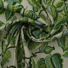 STOUT MUSE EMERALD GREEN LARGE LEAF VINE FLORAL MULTIPURPOSE FABRIC BY YARD 54″W